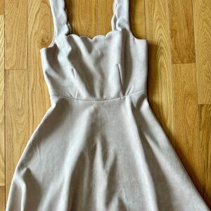 Lulus Elegant Cream Sleeveless Mini Dress